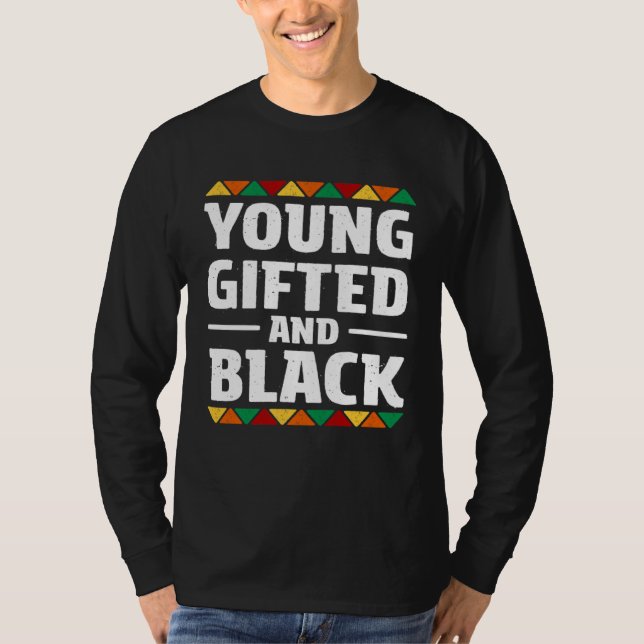 Camiseta ed Young Black Dashiki African Pride History Month (Frente)