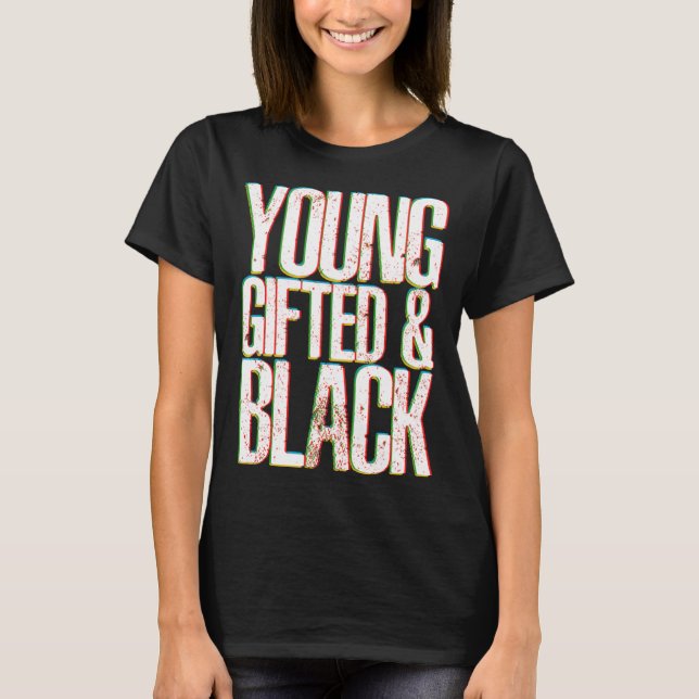 Camiseta ed Young Black Dashiki African Pride History Month (Frente)