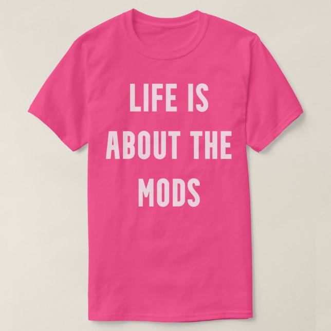 Camiseta EDC Life é Sobre os Mods (Frente do Design)