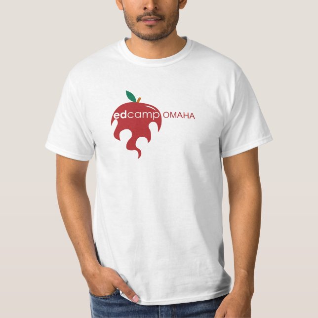 Camiseta EdCamp Omaha com Web site (Frente)