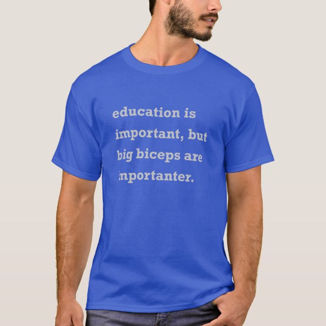 Camiseta Edcucation, bíceps (Frente)