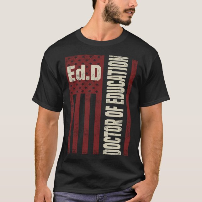 Camiseta EdD Doctor of Education USA Work Doctorate Graduat (Frente)