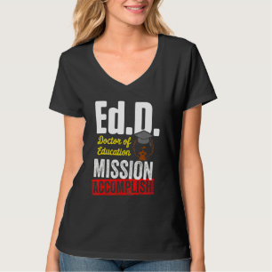 Camiseta Edd Doutor Em Educação Realiza Doutorado Gradu