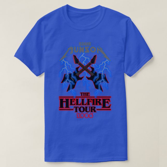 Camiseta Eddie Munson Hellfire Tour (Frente do Design)