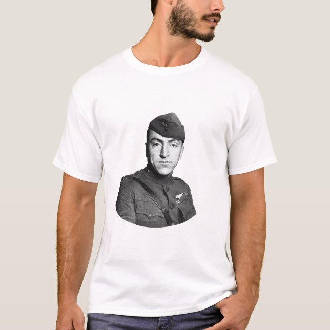Camiseta Eddie Rickenbacker e citações (Frente)