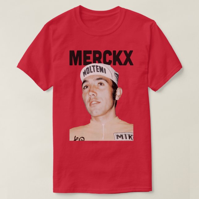 Camiseta Eddy Merckx Retro Estético (Frente do Design)