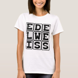 Camiseta Edelweiss, Flor Branca