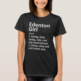 Camiseta Edenton Girl Nc Carolina Do Norte Casa Funny City