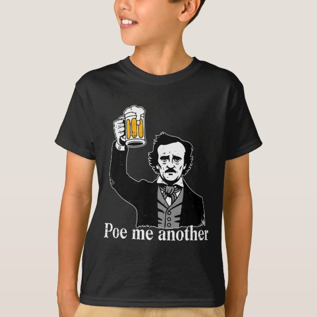 Camiseta Edgar Allan E Me Another Raven Nevermore Gothic Gi (Frente)