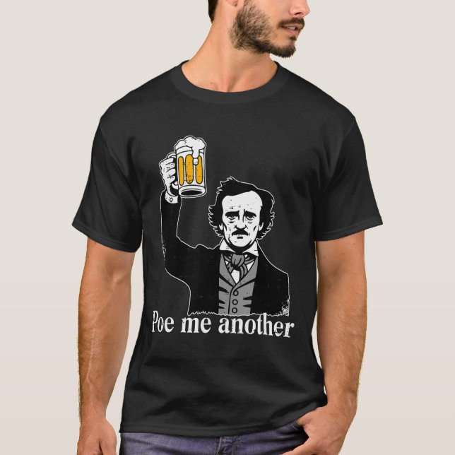 Camiseta Edgar Allan E Me Another Raven Nevermore Gothic Gi (Frente)