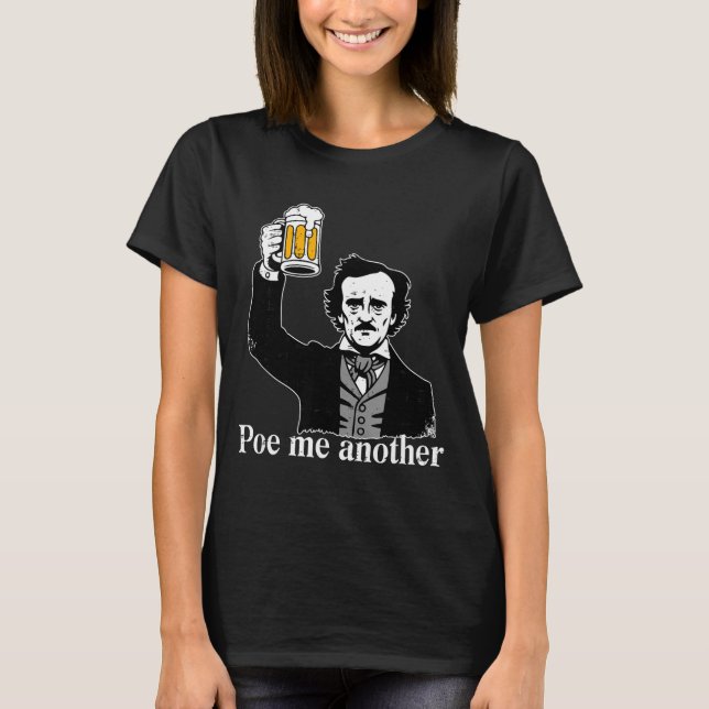 Camiseta Edgar Allan E Me Another Raven Nevermore Gothic Gi (Frente)