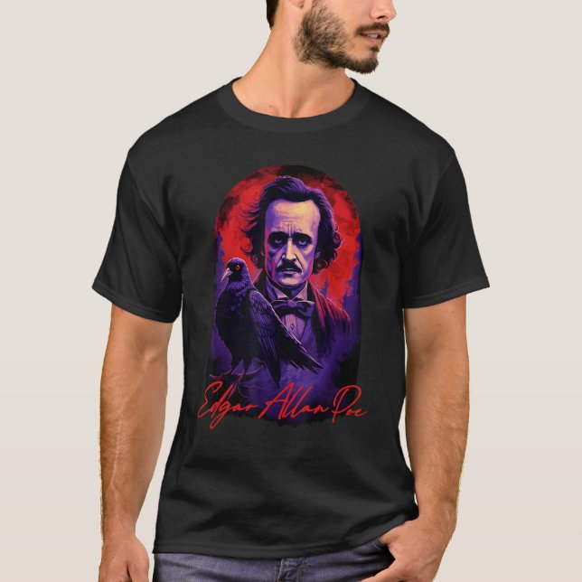 Camiseta Edgar Allan Poe American Literature Raven Gothic P (Frente)
