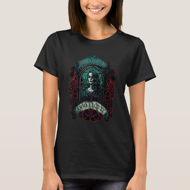 Camiseta Edgar Allan Poe Annabel Lee Gothic (Frente)