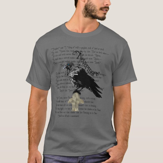Camiseta Edgar Allan Poe é o Raven (Frente)
