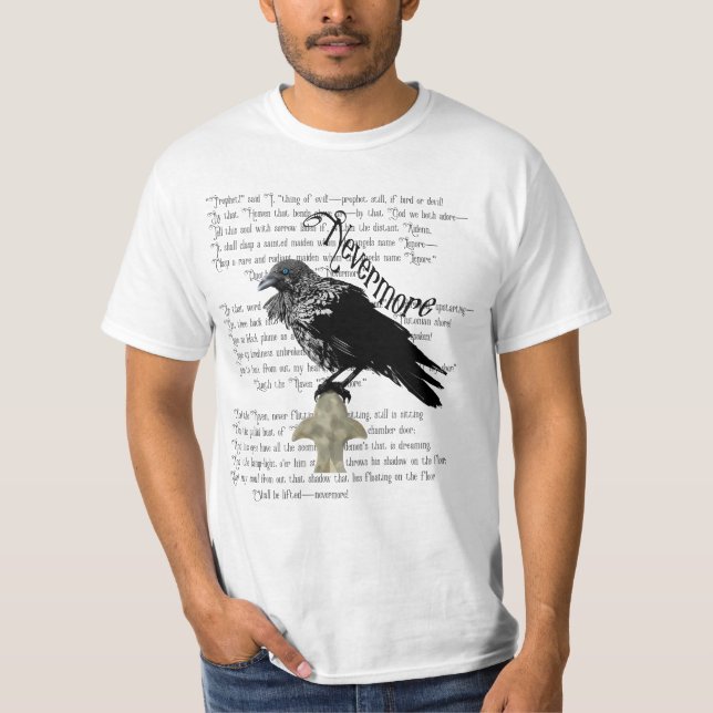 Camiseta Edgar Allan Poe é o Raven (Frente)