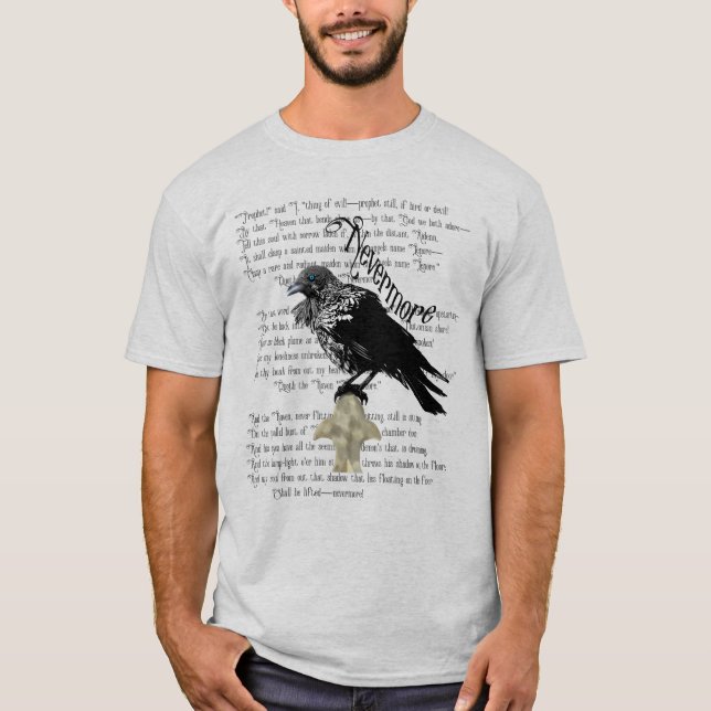 Camiseta Edgar Allan Poe é o Raven (Frente)