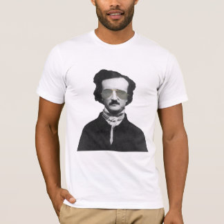 Camiseta Edgar Allan Poe nos óculos de sol