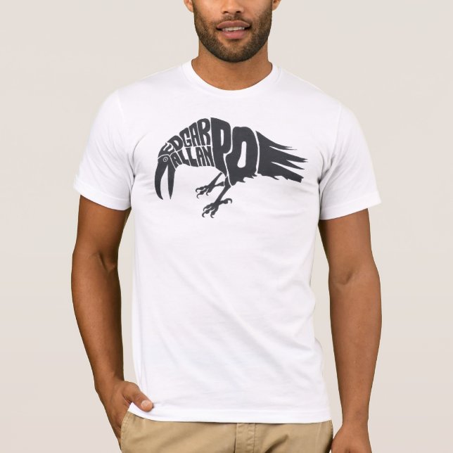 Camiseta Edgar Allan Poe - o corvo (Frente)