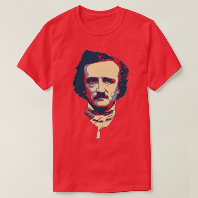 Camiseta Edgar Allan Poe Pop Art (Frente do Design)
