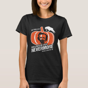 Camiseta Edgar Allan Poe Raven sobre o Dia das Bruxas de Pu