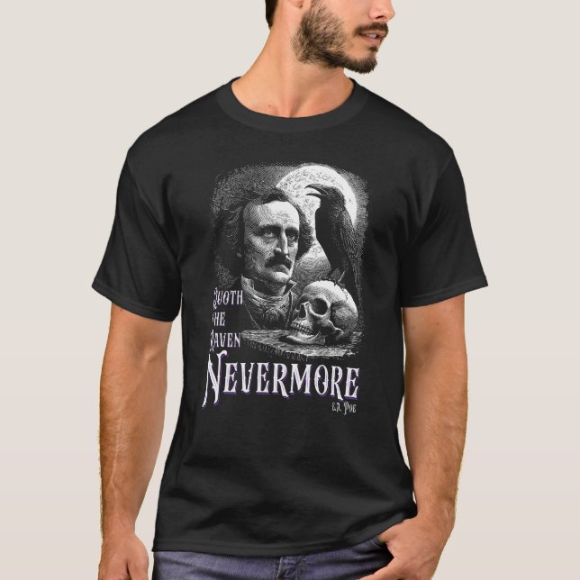 Camiseta Edgar Allan Poe's Raven Nevermore (Frente)