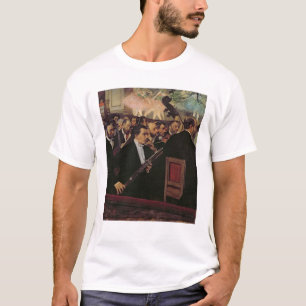 Camiseta Edgar Degas a orquestra da ópera, c.1870