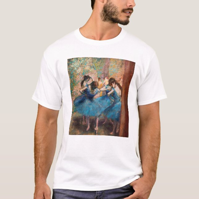 Camiseta Edgar Degas - Dançarinas em azul (Frente)