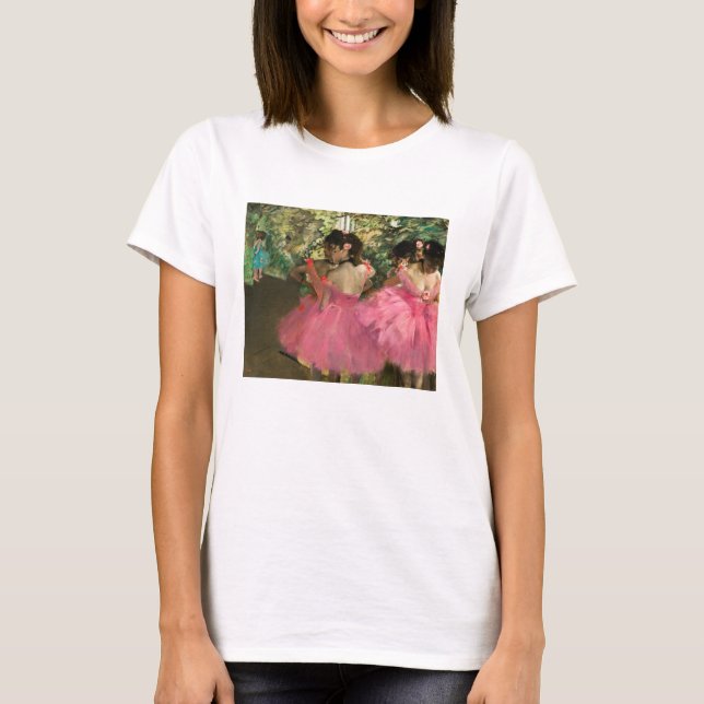 Camiseta Edgar Degas - Dançarinos a rosa (Frente)