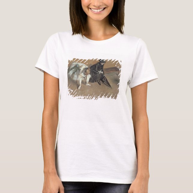 Camiseta Edgar Degas | Em espera, c.1882 (Frente)