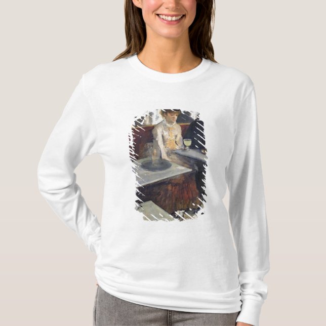 Camiseta Edgar Degas | em um café, ou o absinto (Frente)