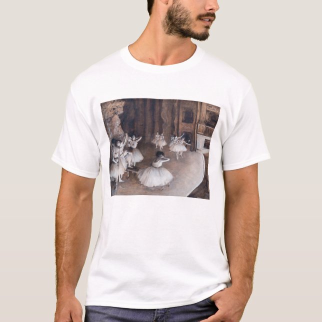 Camiseta Edgar Degas - Ensaio de Balés no Palco (Frente)