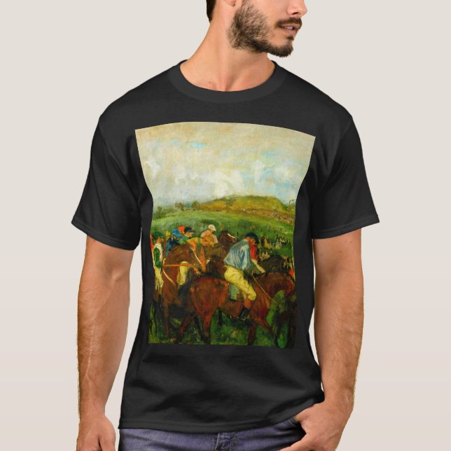 Camiseta Edgar Degas Horseback Riding (Frente)