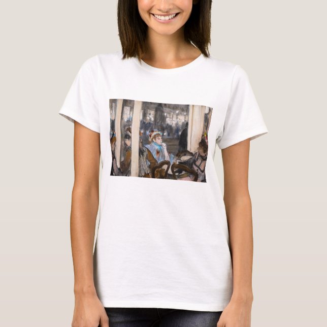 Camiseta Edgar Degas - Mulheres num Café Terrace à Noite (Frente)
