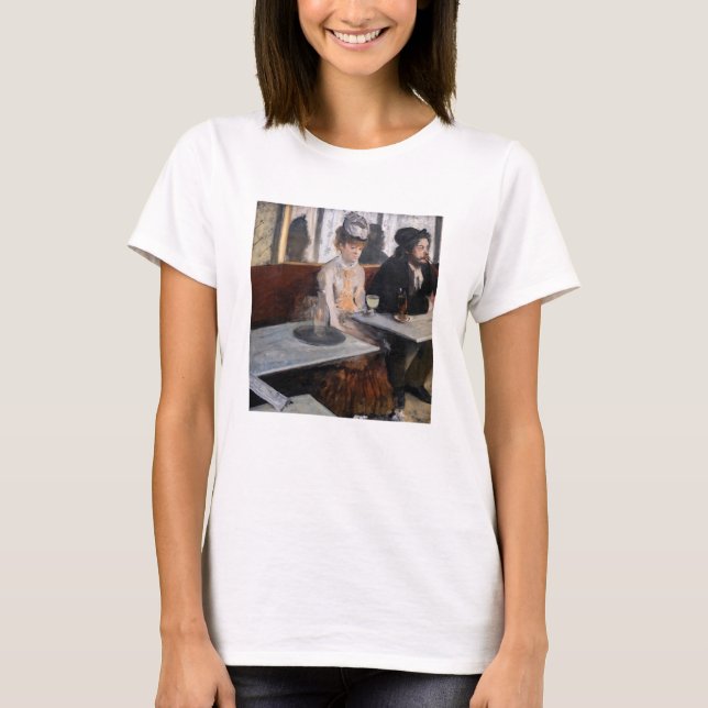Camiseta Edgar Degas - Num Café / A Absinthe (Frente)