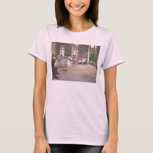 Camiseta Edgar Degas - óleo da classe 1873 do ensaio do