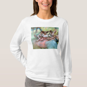 Camiseta Edgar Degas quatro bailarinas no palco