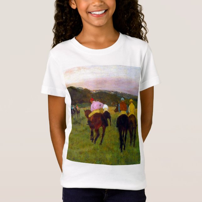 Camiseta Edgar Degas Race Horses em Longchamp (Frente)