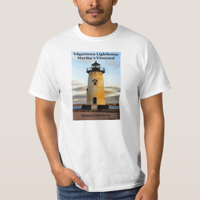 Camiseta Edgartown Lighthouse, Massachusetts T-Shirt (Frente)