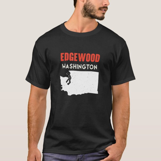 Camiseta Edgewood Washington EUA State America Viagem Washi (Frente)