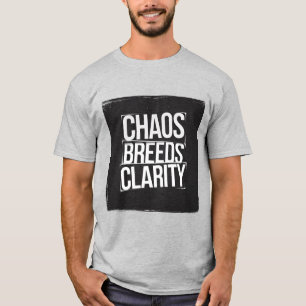 Camiseta Edgs 'Chaos Breeds Clarity' Grunge Tipografia