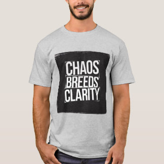 Camiseta Edgs 'Chaos Breeds Clarity' Grunge Tipografia