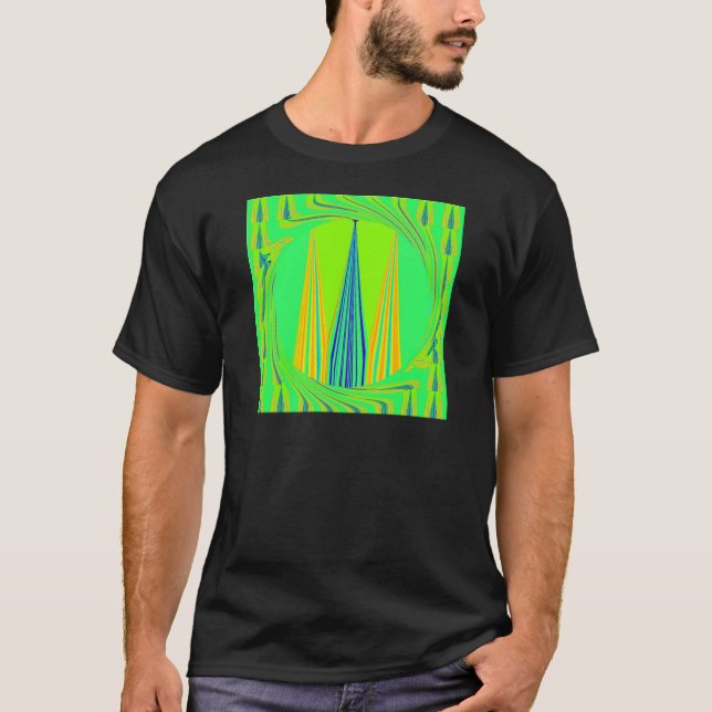 Camiseta Edgy Geometrical Neon Design (Frente)