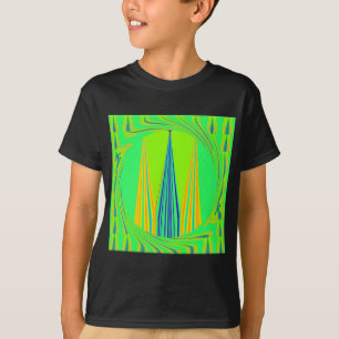 Camiseta Edgy Geometry Neon Design