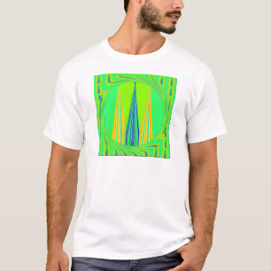 Camiseta Edgy Geometry Neon Design