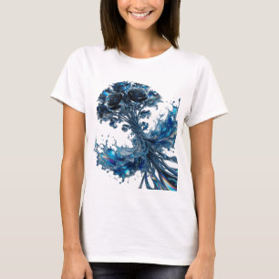 Camiseta Edgy Silver ROSES EM CASCATA Citação