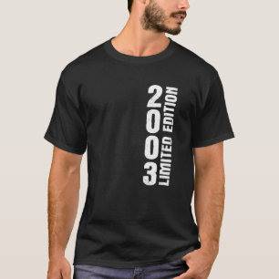 Camiseta Edição de 20 de aniversário de 2003 Premium