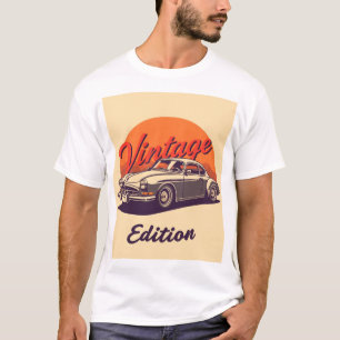 Camiseta Edição de Carro vintage de tendências