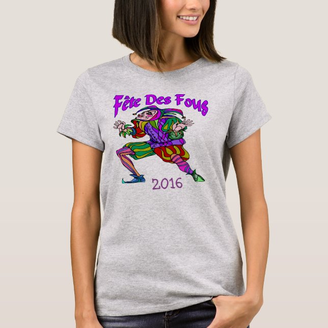 Camiseta Edição de Fete Des Fous Mardi Gras 2016 (Frente)