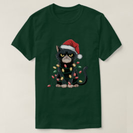 Camiseta Edição de Natal do Gato Preto