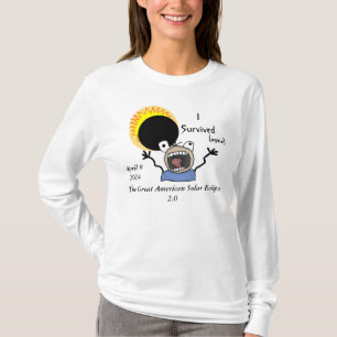 Camiseta Edição de Sobrevivência do Eclipse Solar de 2024